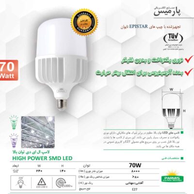 70وات پارمیس
