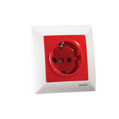 پريز برق ارت UPS اليزه اقتصادی سفيد