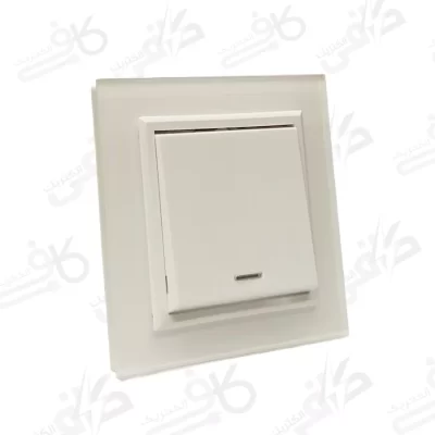 کلید یک پل پلکسی سفید برلیان | ایران الکتریک