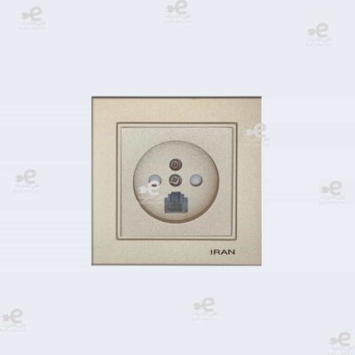 پریز تلفن دوکاره برلیان