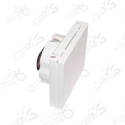 ایران الکتریک | میانی سفید | پریز برق ارت دربدار | برلیان1