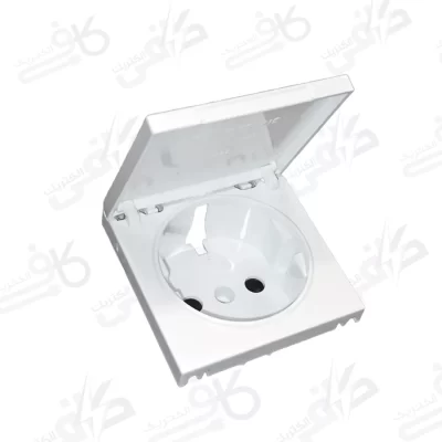 ایران الکتریک | میانی سفید | پریز برق ارت دربدار | برلیان