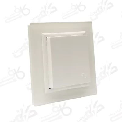 پریز برق ارت دربدار برلیان پلکسی سفید | ایران الکتریک3