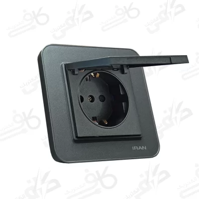 پریز برق ارت دربدار ارس زغال سنگی | ایران الکتریک