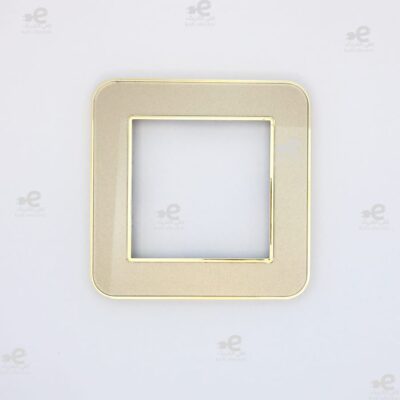 قاب طرح متال طلایی براق بژ