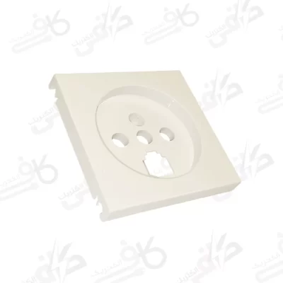 ایران الکتریک | میانی سفید | پریز تلفن دوکاره | برلیان