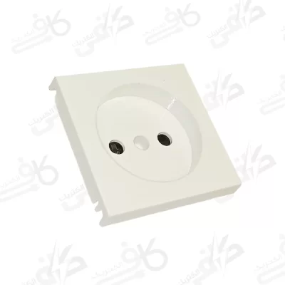 ایران الکتریک | میانی سفید | پریز برق ساده | برلیان