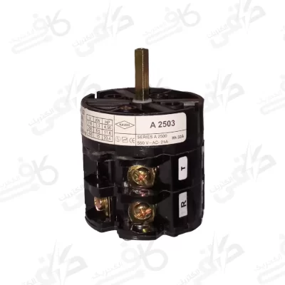 الکتروکاوه | کلید گردان سه فاز یکطرفه | 25 آمپر مدل 2503A