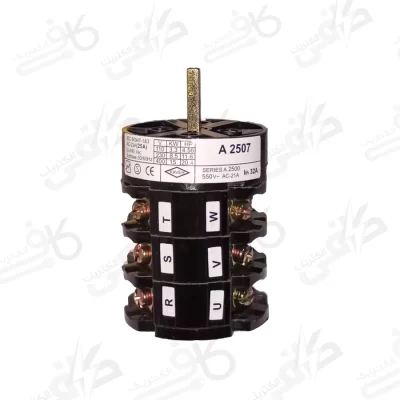 الکتروکاوه | کلید گردان سه فاز دوطرفه | 25 آمپر مدل 2507A