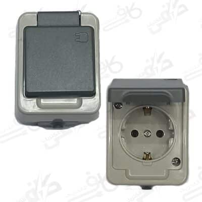 پریز ارت دار مغز سرامیکی بارانی | فردان الکتریک