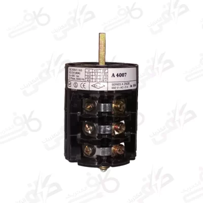 الکتروکاوه | کلید گردان سه فاز دوطرفه | 40 آمپر مدل 4007A