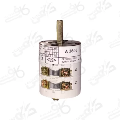 الکترو کاوه | کلید گردان 2 فاز دوطرفه | 16 آمپر مدل 1606A