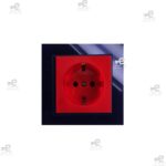 پریز برق ارت UPSپلکسی مشکی - زغال سنگی