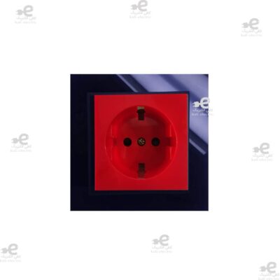 پریز برق ارت UPSپلکسی مشکی - زغال سنگی