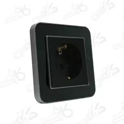 پریز ارت دار ارس متال زغال مشکی با میانی مشکی ایران الکتریک