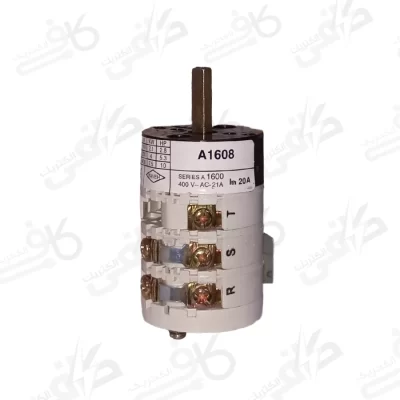 الکتروکاوه | کلید گردان سه فاز چپ گرد راست گرد | 16 آمپر مدل 1608A