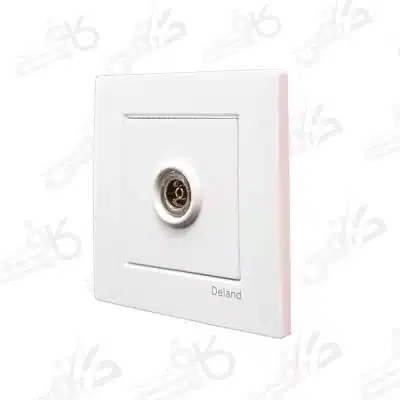 کلید و پریز دلند | پریز آنتن آسا سفید | اسا انتن