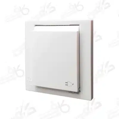 کلید و پریز دلند | پریز برق بارانی IP44 آسا سفید | اسا