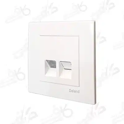 کلید و پریز دلند | پریز شبکه آسا سفید | اسا