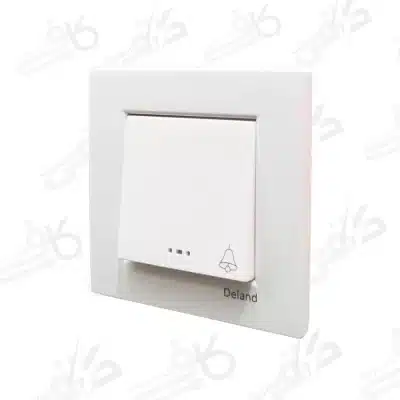 کلید و پریز دلند | شاسی زنگ آسا سفید | اسا