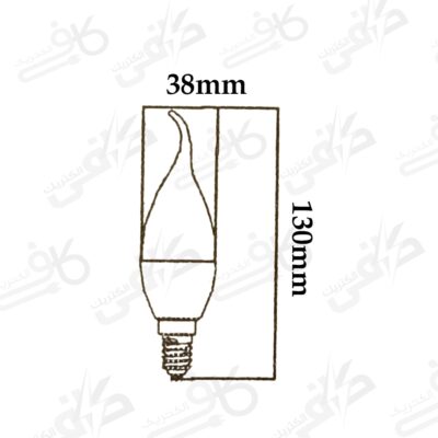 لامپ اشکی 7 وات افتابی | سیدکو | E14 آفتابی 3