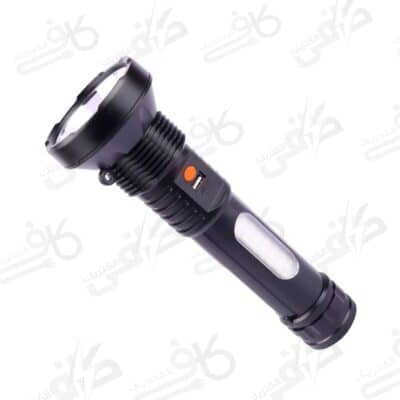 چراغ قوه شارژی اسپیکر دار بلوتوث فلش خور مدل QY-BT01A