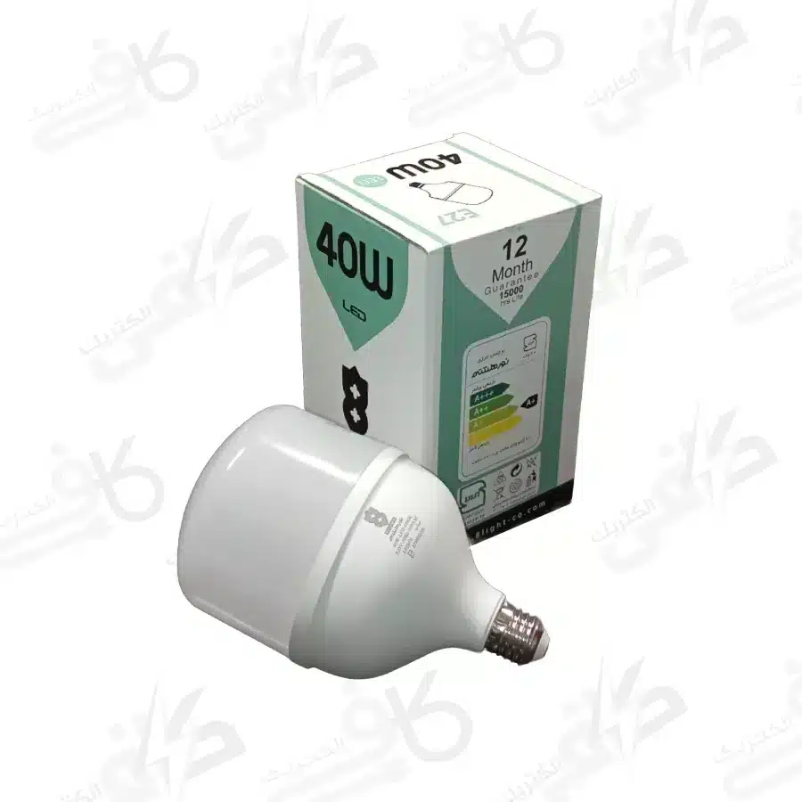 لامپ 40 وات استوانه ای نور هشتم