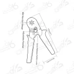 انبر پرس وایرشو زن شش گوش مدل AWG23-105