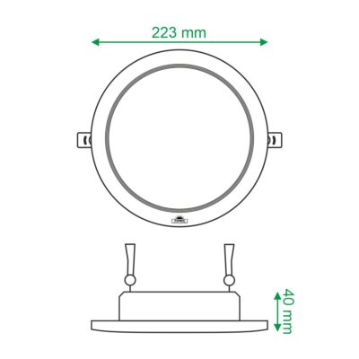 پنل توکار 30 وات پارمیس1