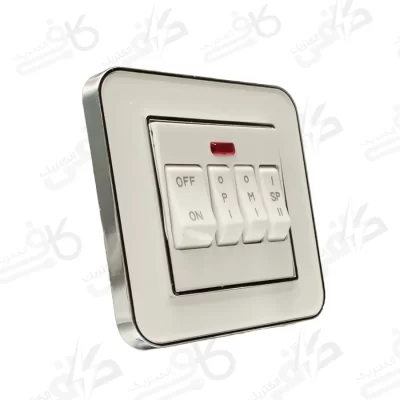 کلید 4 پل سفید سیلور