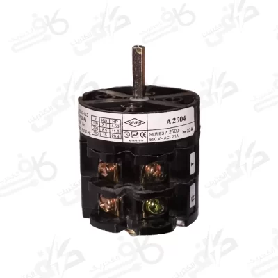 الکتروکاوه | کلید گردان سه فاز یکطرفه | 25 آمپر مدل 2504A