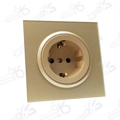 پریز برق ارت دار اسپادانا پلکسی بژ میانی بژ