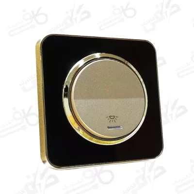 شاسی راه پله اسپیناس طلایی زه مشکی با میانی بژ