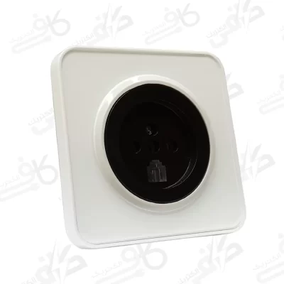 تلفن دوکاره اسپیناس سفید میانی مشکی