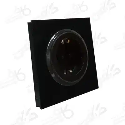 پریز برق ارت اسپادانا پلکسی مشکی میانی مشکی