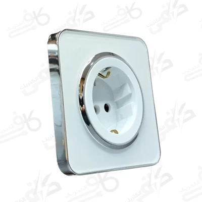 پریز برق ارت دار اسپیناس سیلور