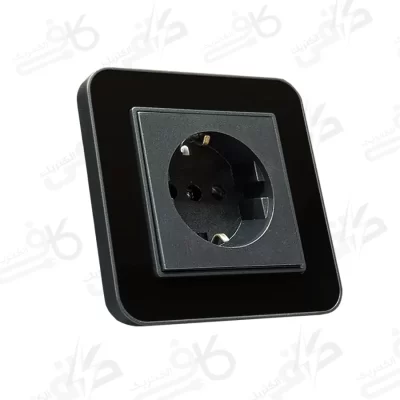 پریز برق ارت دار ارس متال زغال مشکی با میانی زغال سنگی ایران الکتریک | ارتدار