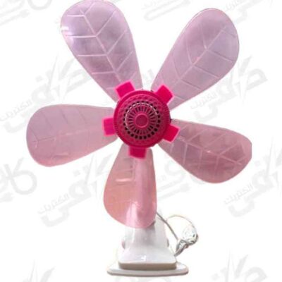 مینی پنکه گیره دار رومیزی صورتی