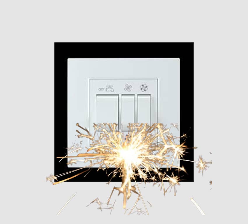 جرقه زدن کلید کولر