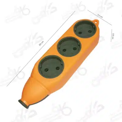 چند راهی برق 6 پریز بدون سیم | رابط صنعتی | TS40