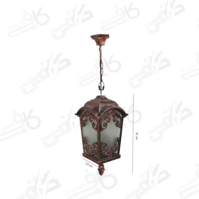 چراغ آویز مسی فانوسی