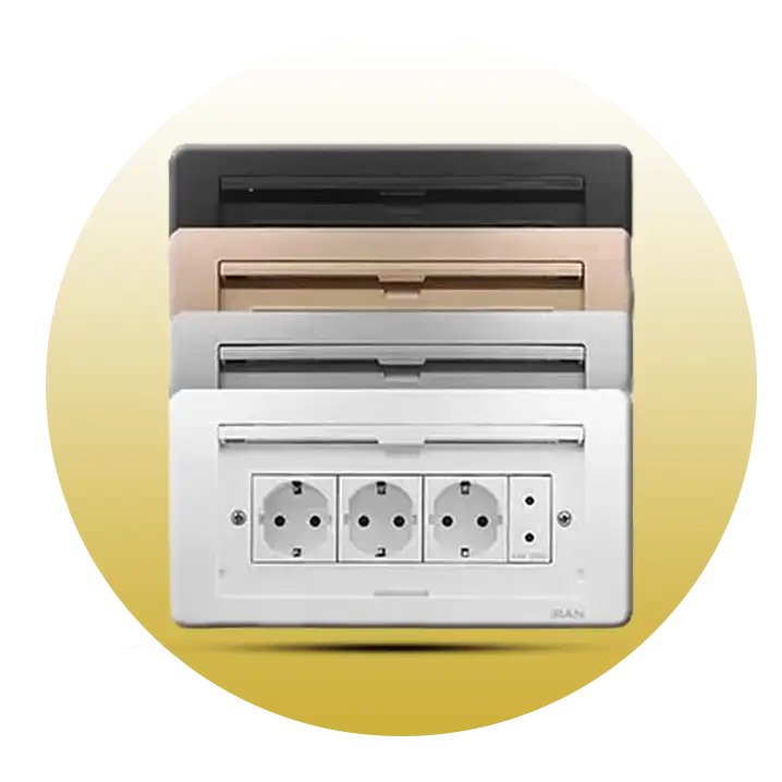 کلیدپریز ایران الکتریک پریزکابینتی - میزی