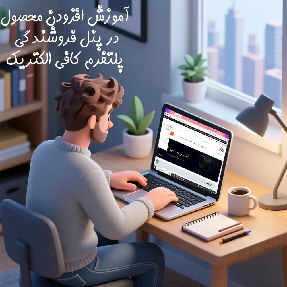 آموزش قراردادن محصول در پنل فروشندگی کافی الکتریک